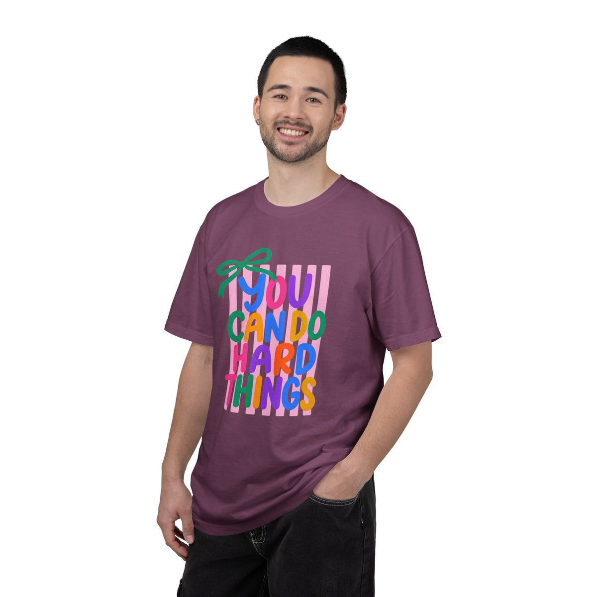 You Can Do Hard Things T-shirt | Colorful Motivational Typography