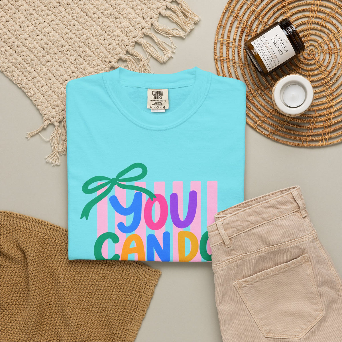 You Can Do Hard Things T-shirt | Colorful Motivational Typography