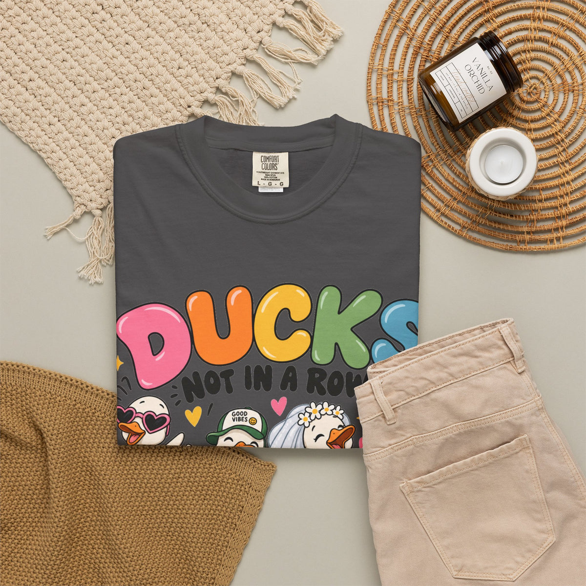 Ducks Not In A Row tee | Cute Duck Illustration T-Shirt, Different Paths Same Adventure