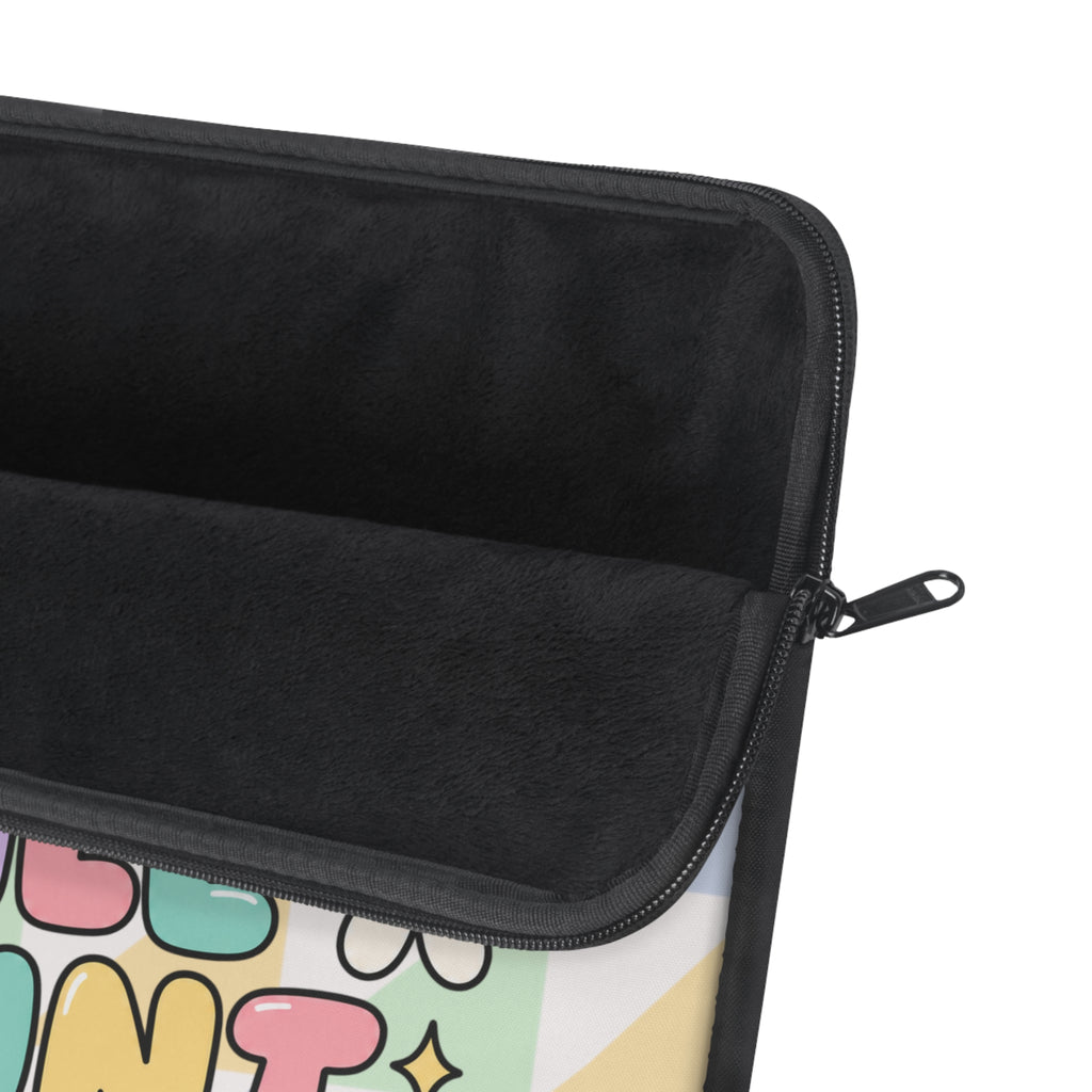 Small Steps Still Count Laptop Sleeve | Pastel Motivational Design