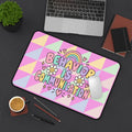 Behavior Is Communication Desk Mat | Pastel Rainbow Floral Classroom Décor