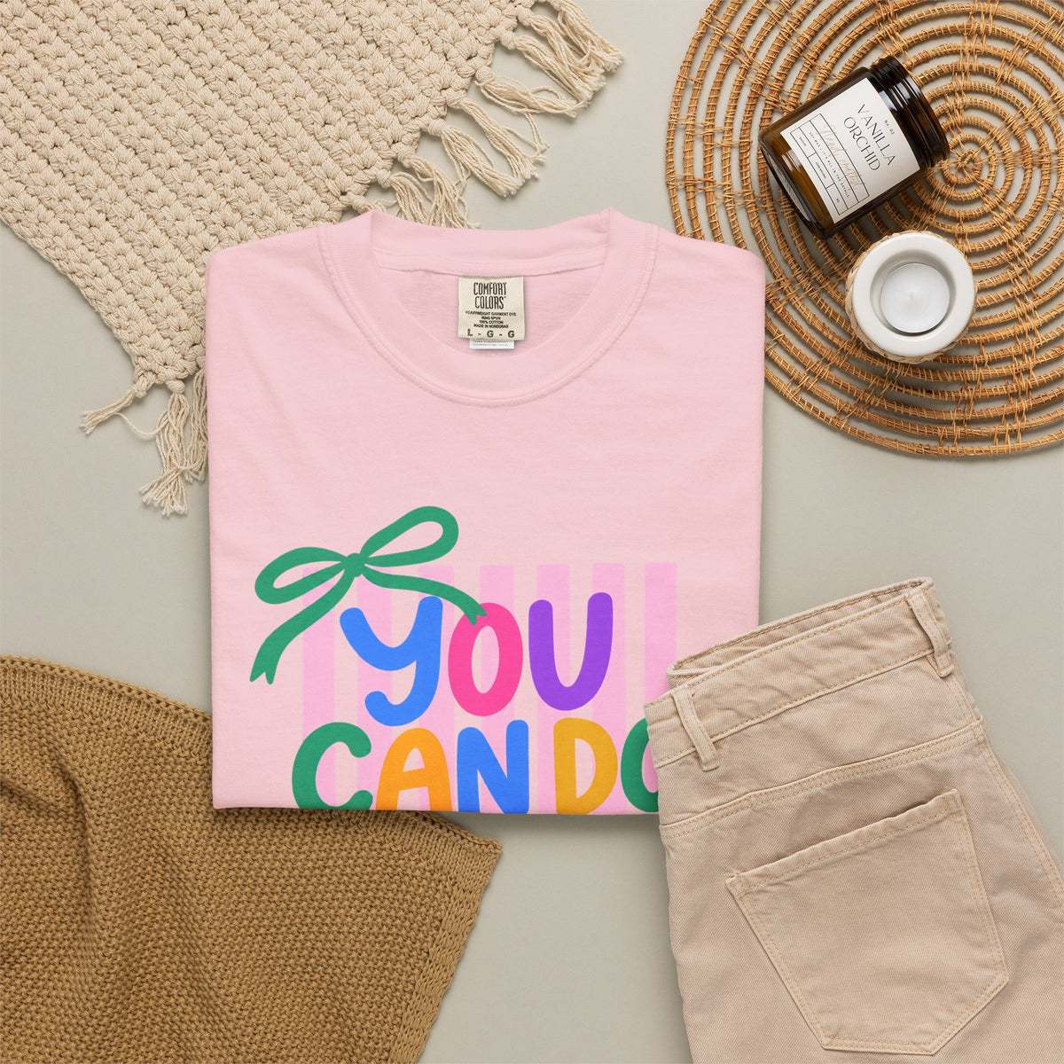 You Can Do Hard Things T-shirt | Colorful Motivational Typography