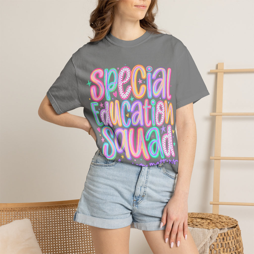 Special Education Squad T-Shirt | Inclusion Matters, Pastel Handlettering