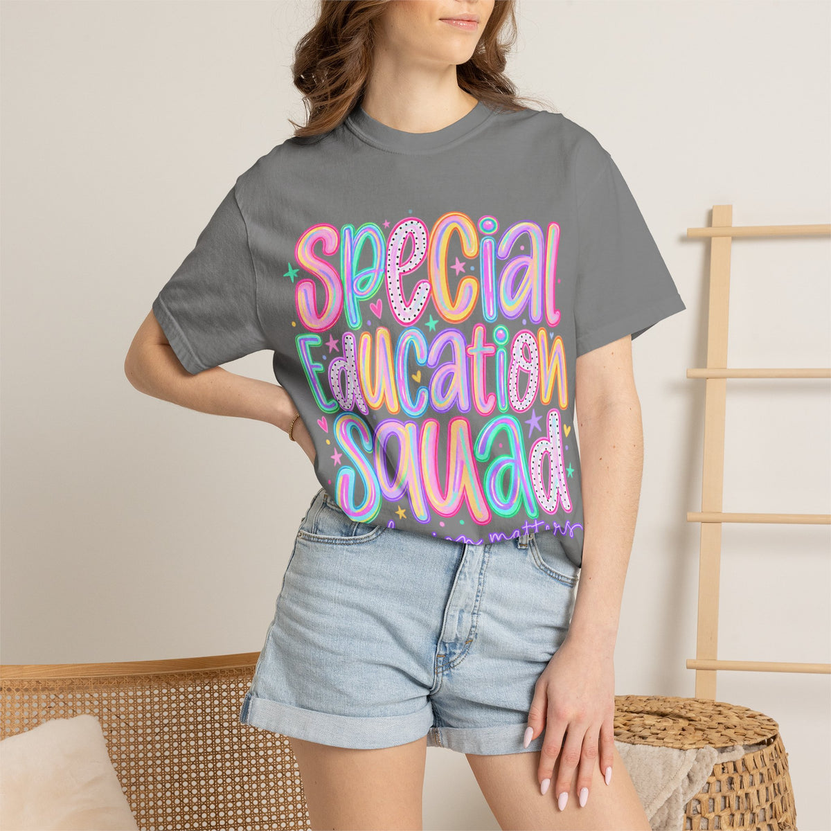 Special Education Squad T-Shirt | Inclusion Matters, Pastel Handlettering