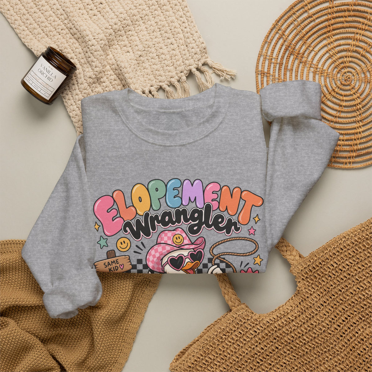 Elopement Wrangler sweatshirt | Cute Western Elopement Graphic Crewneck