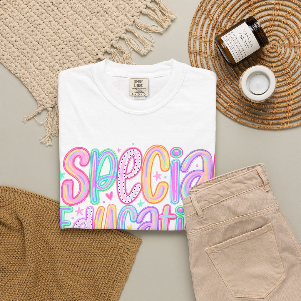 Special Education Squad T-Shirt | Inclusion Matters, Pastel Handlettering