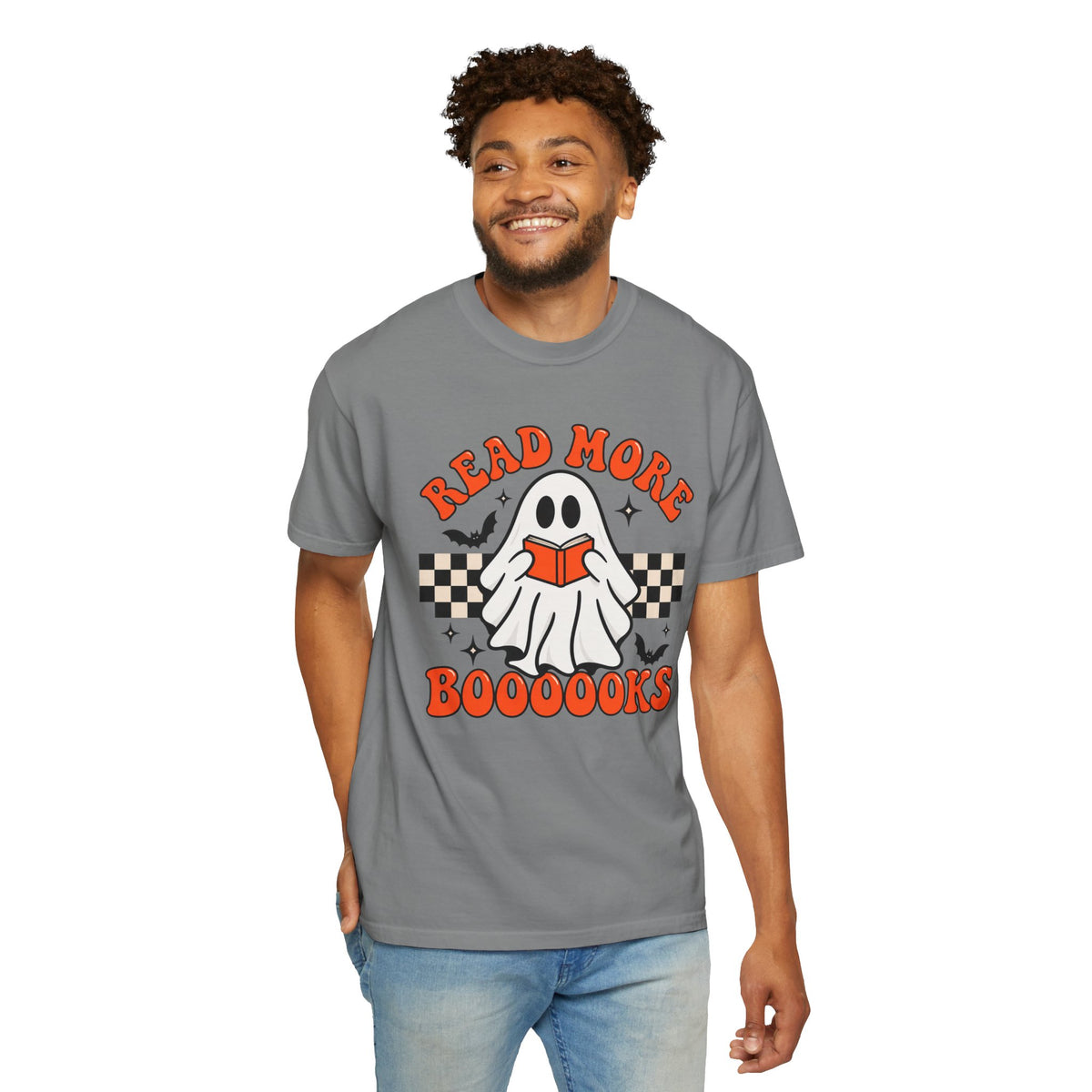Read More Booooks ghost reading T-Shirt | Halloween book lover tee