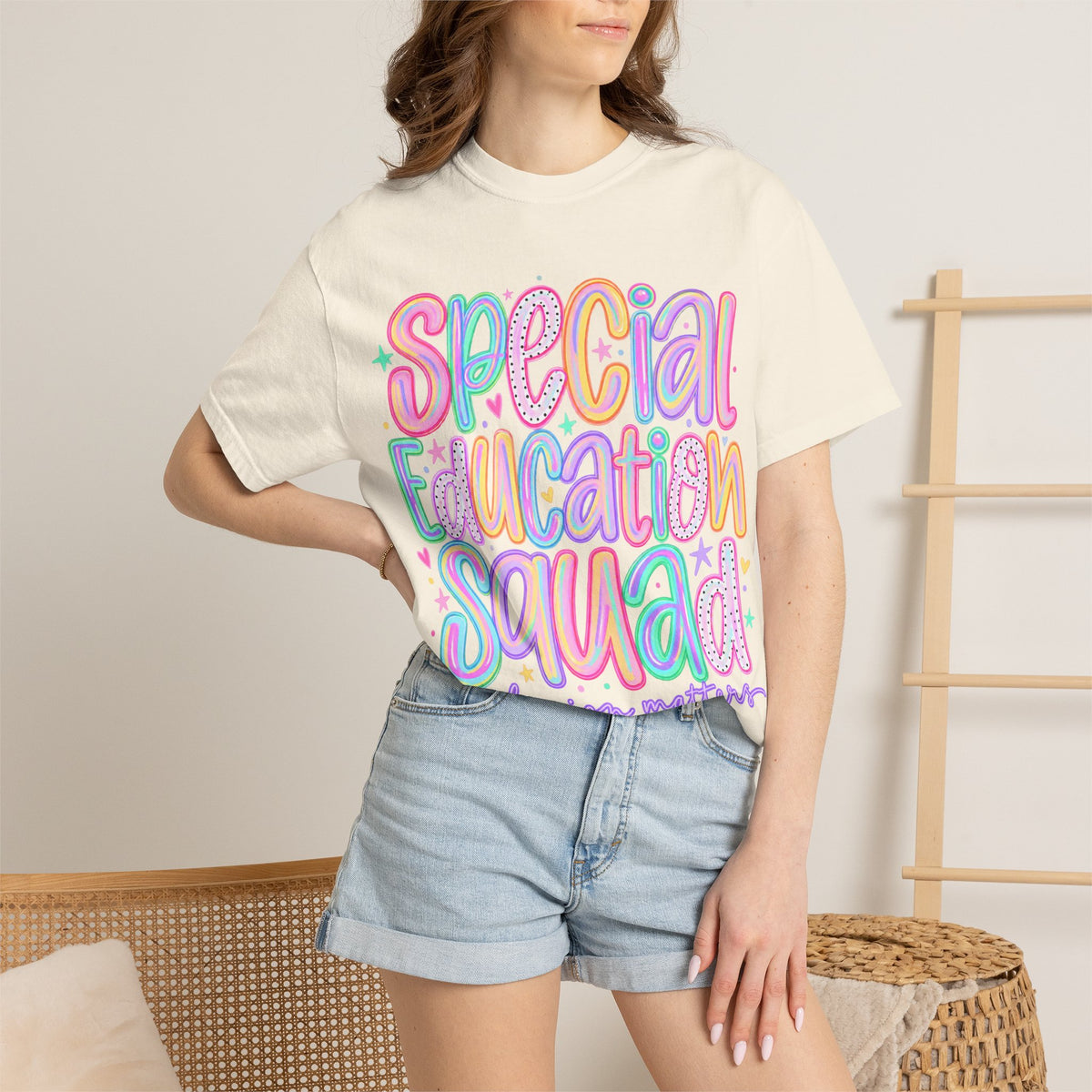 Special Education Squad T-Shirt | Inclusion Matters, Pastel Handlettering