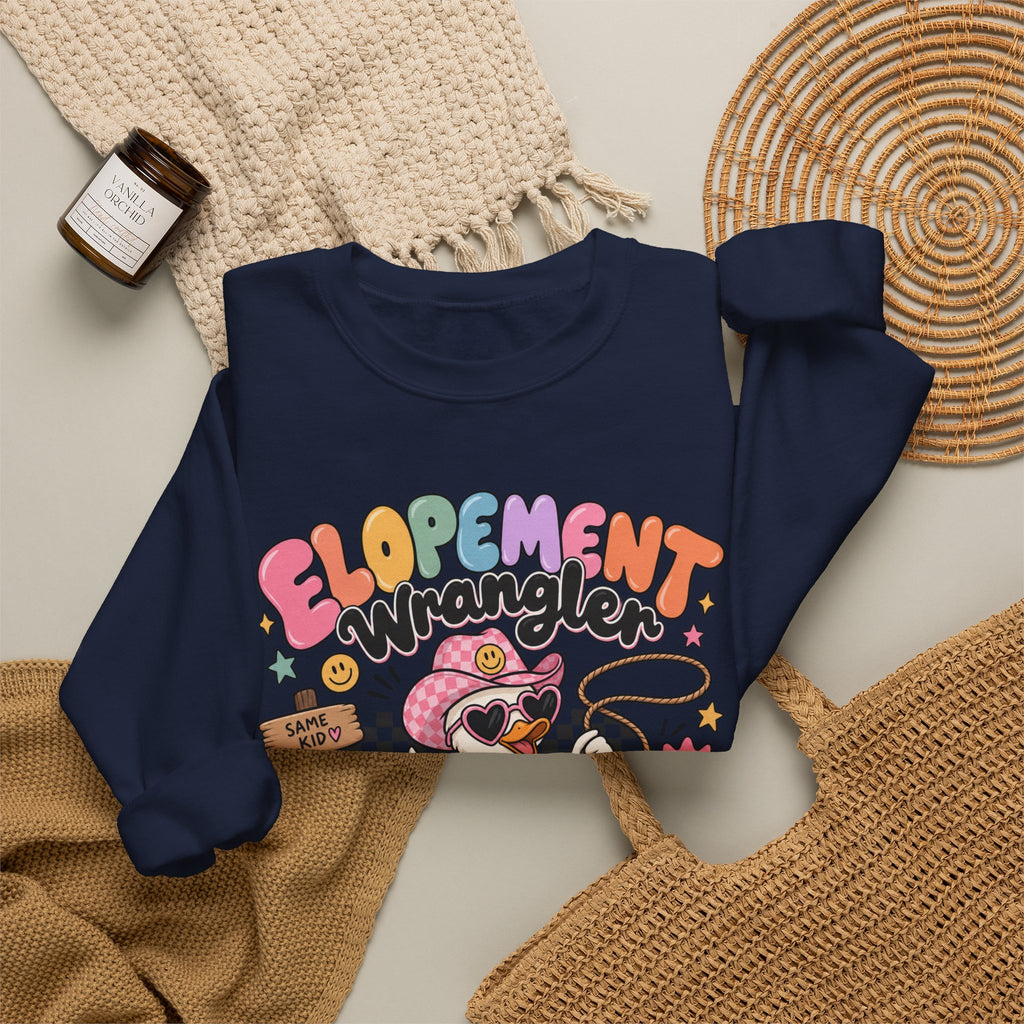 Elopement Wrangler sweatshirt | Cute Western Elopement Graphic Crewneck