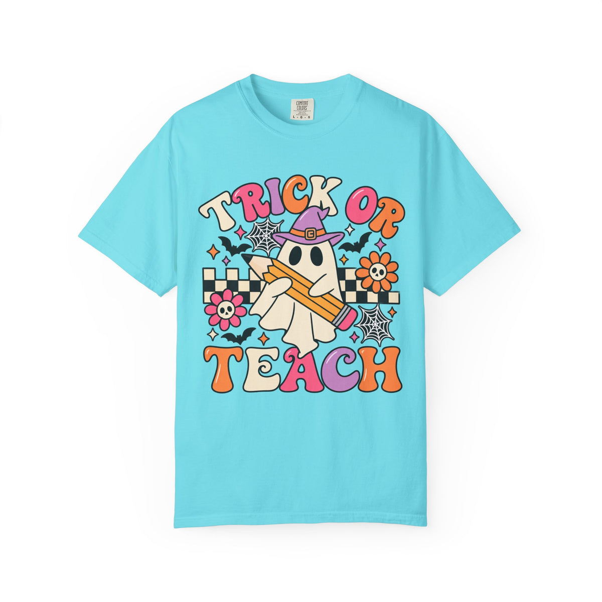 Trick or Teach ghost Halloween T-Shirt | Teacher Halloween shirt