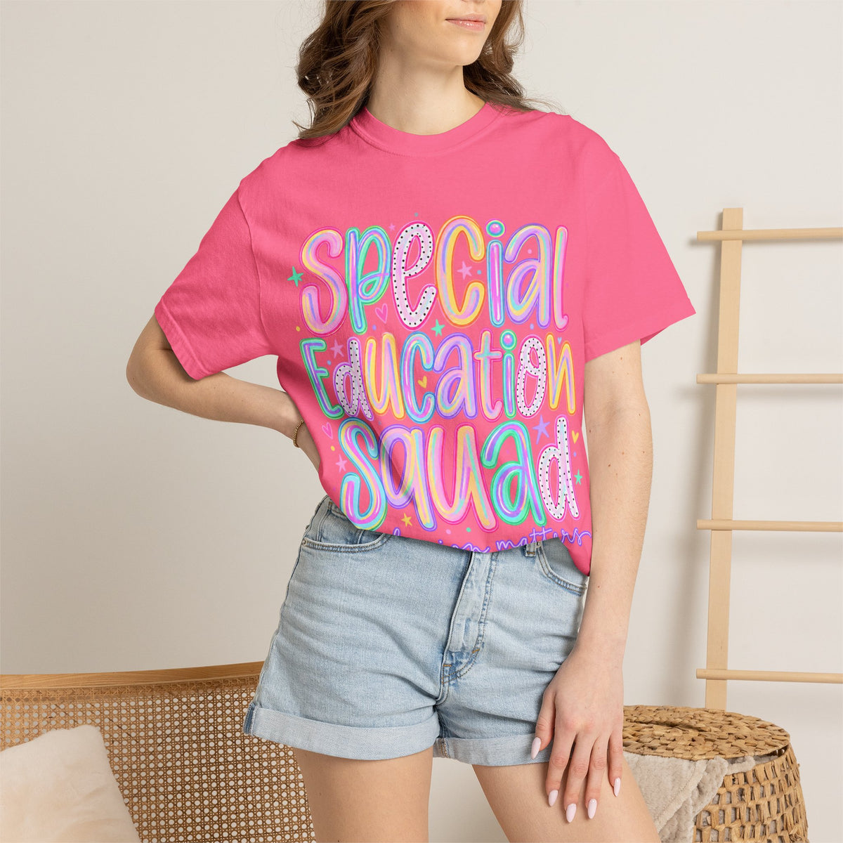 Special Education Squad T-Shirt | Inclusion Matters, Pastel Handlettering
