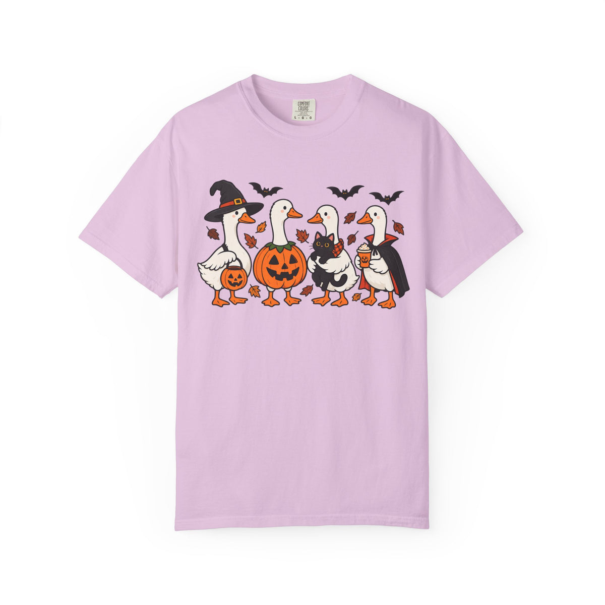Halloween Ducks T-shirt | Geese in Costumes, Pumpkin Jack-O’-Lantern