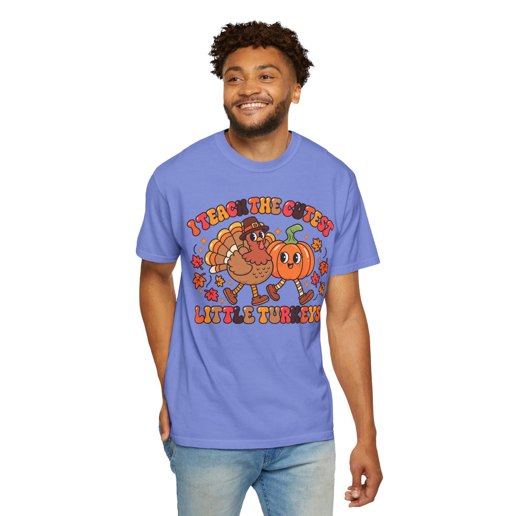 I Teach the Cutest Little Turkeys T-shirt | Thanksgiving Teacher Shirt