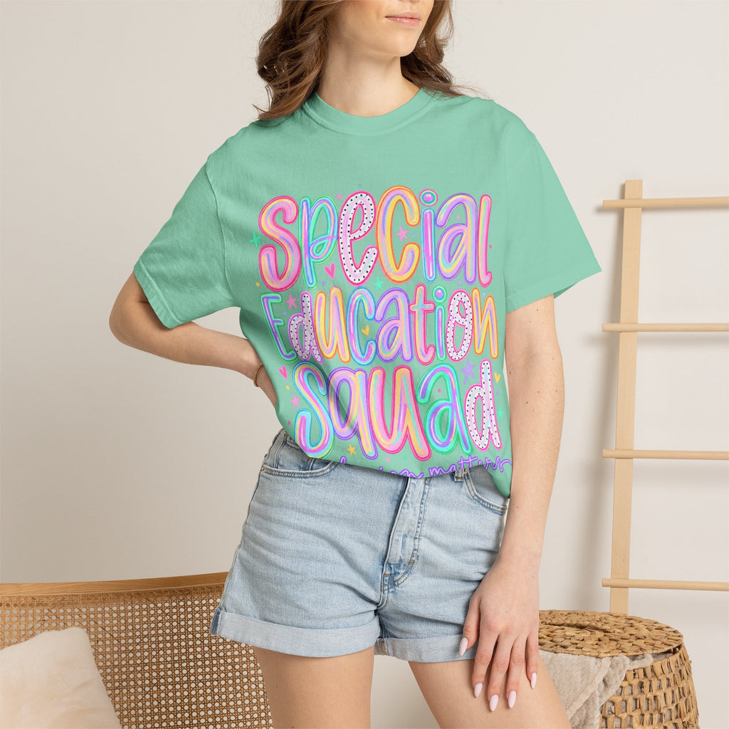 Special Education Squad T-Shirt | Inclusion Matters, Pastel Handlettering