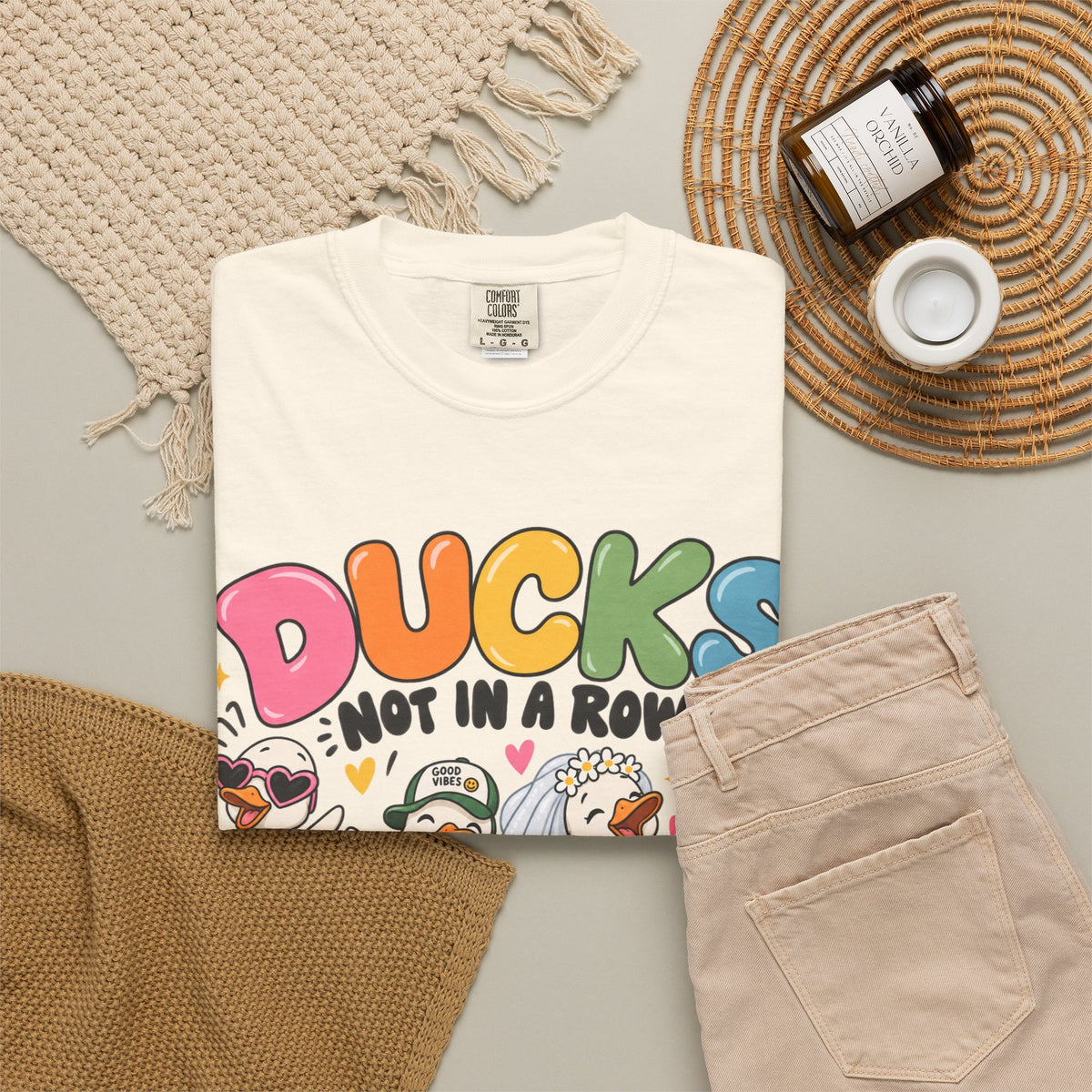 Ducks Not In A Row tee | Cute Duck Illustration T-Shirt, Different Paths Same Adventure
