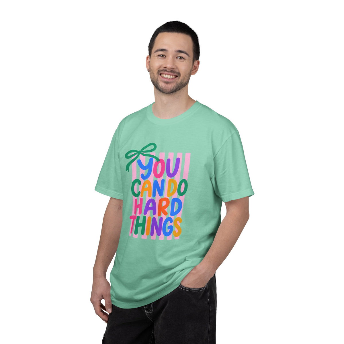 You Can Do Hard Things T-shirt | Colorful Motivational Typography