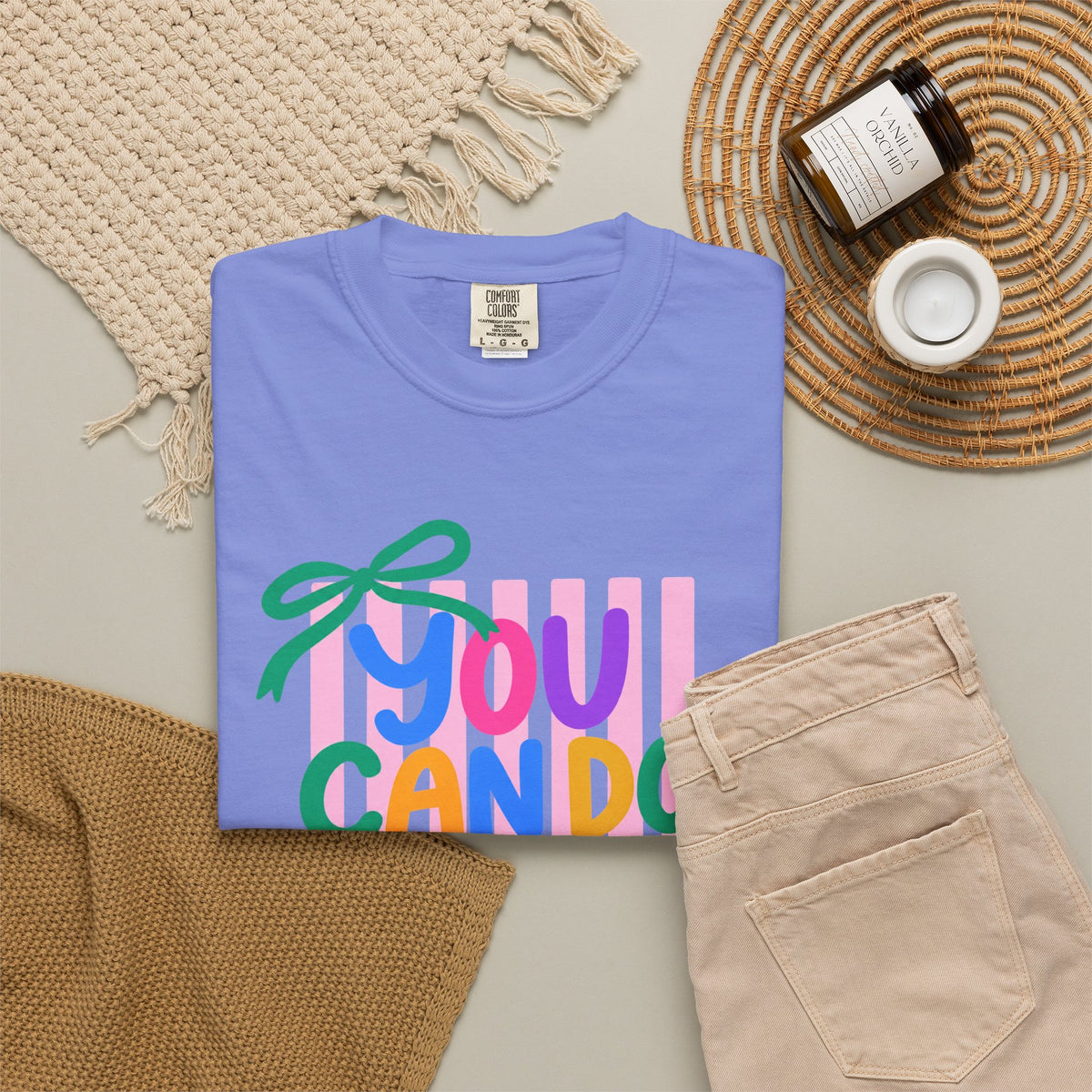 You Can Do Hard Things T-shirt | Colorful Motivational Typography