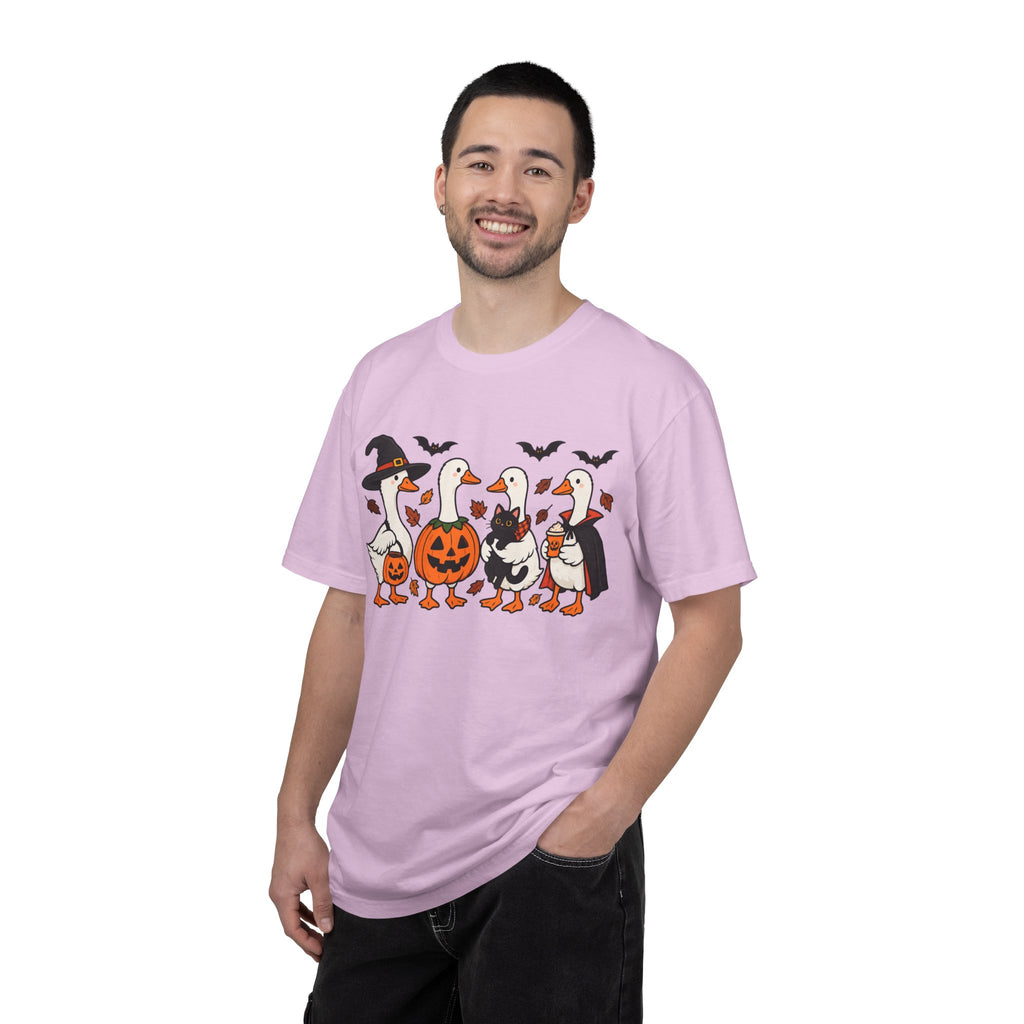Halloween Ducks T-shirt | Geese in Costumes, Pumpkin Jack-O’-Lantern