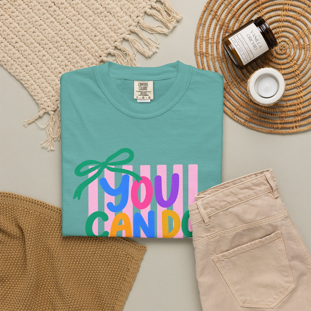 You Can Do Hard Things T-shirt | Colorful Motivational Typography