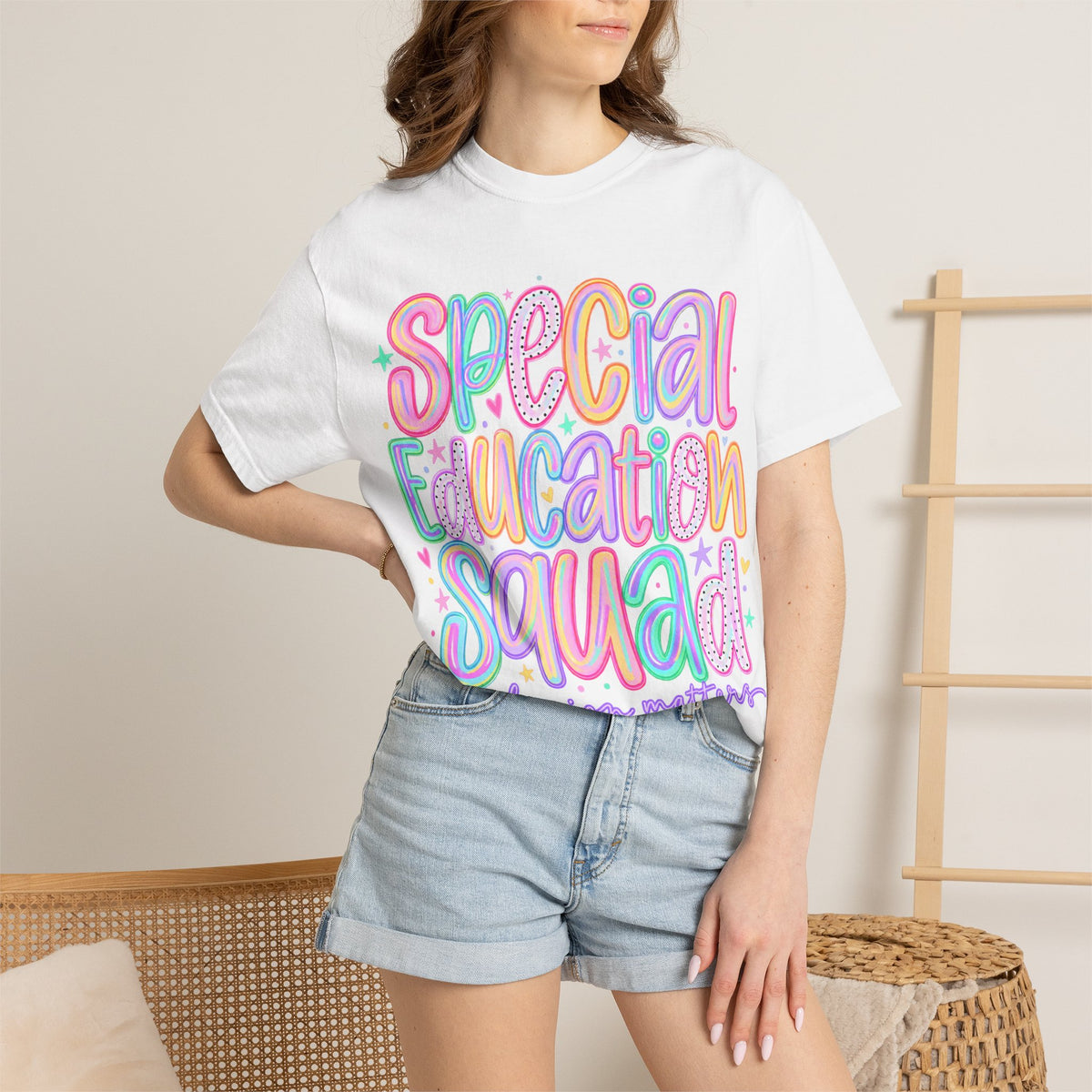 Special Education Squad T-Shirt | Inclusion Matters, Pastel Handlettering