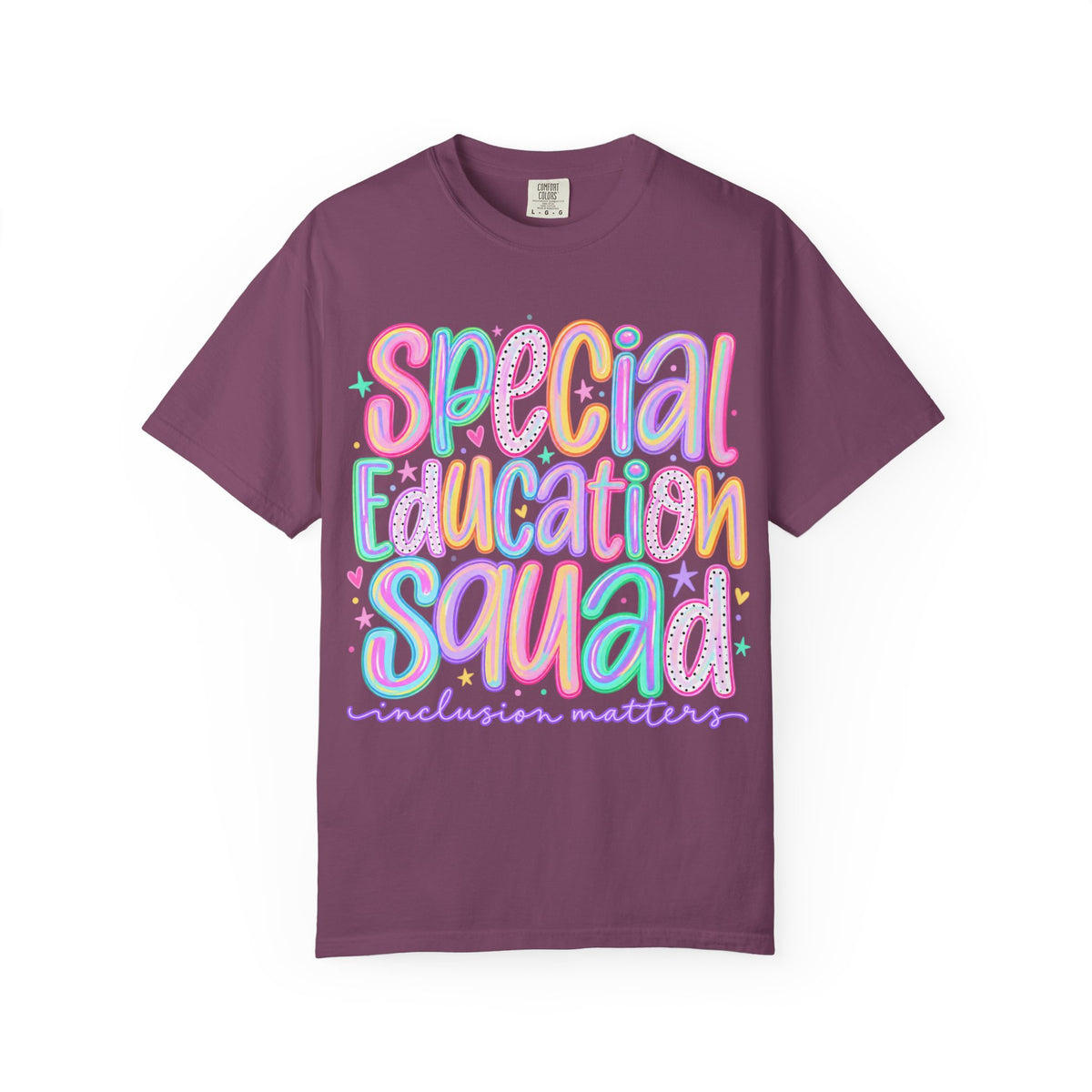 Special Education Squad T-Shirt | Inclusion Matters, Pastel Handlettering