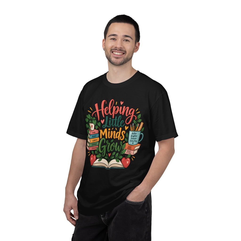 Helping Little Minds Grow T-shirt | Teacher Book Apple Mug Design