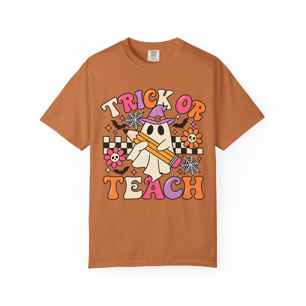 Trick or Teach ghost Halloween T-Shirt | Teacher Halloween shirt