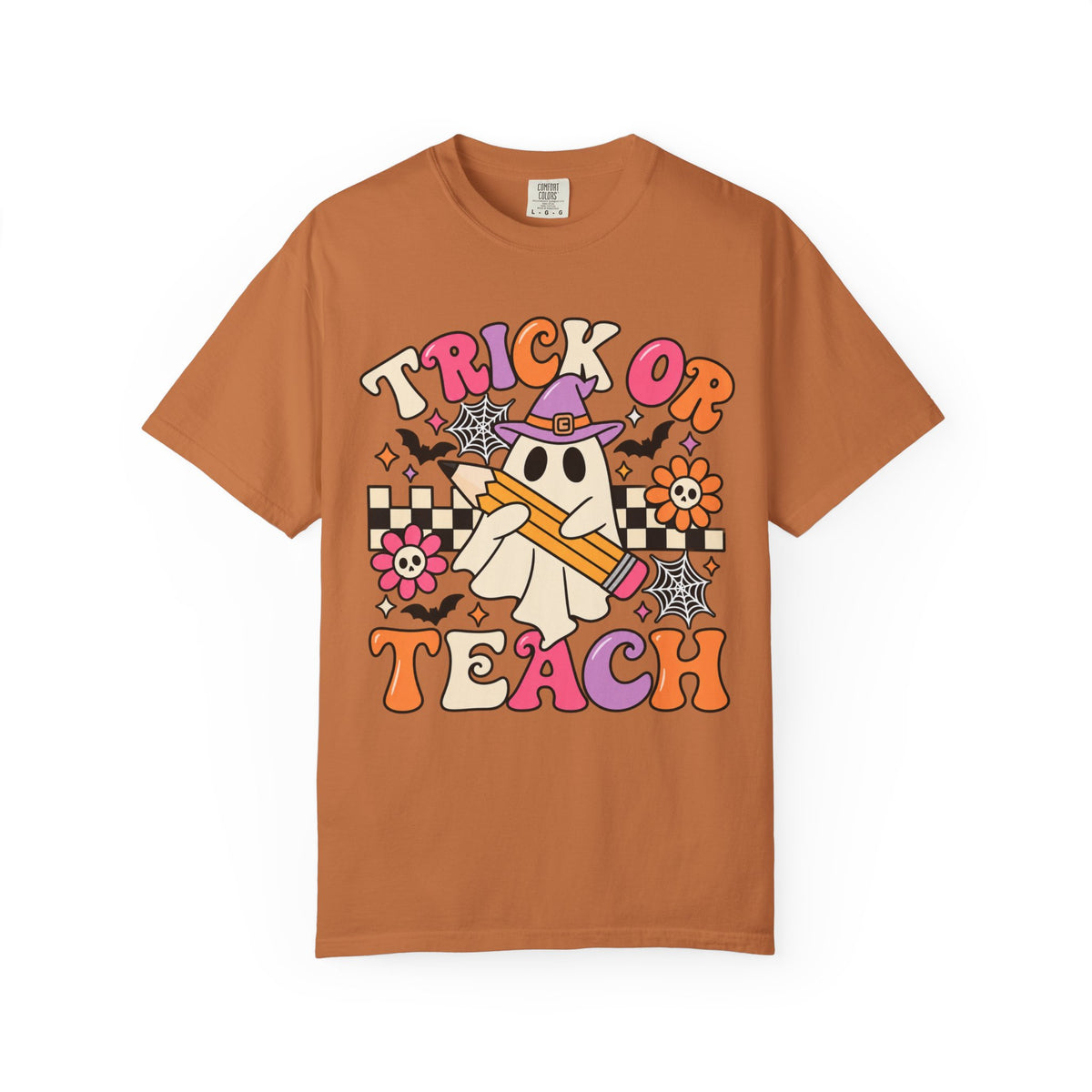 Trick or Teach ghost Halloween T-Shirt | Teacher Halloween shirt