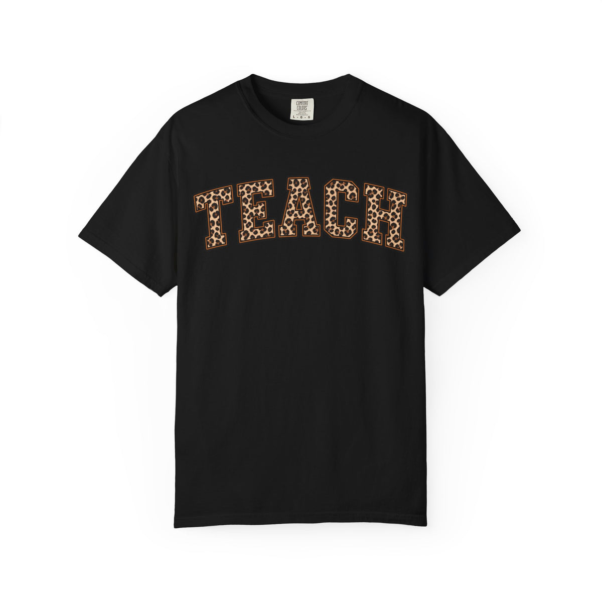 Leopard Print TEACH T-Shirt | Teacher Shirt, Animal Print Typography