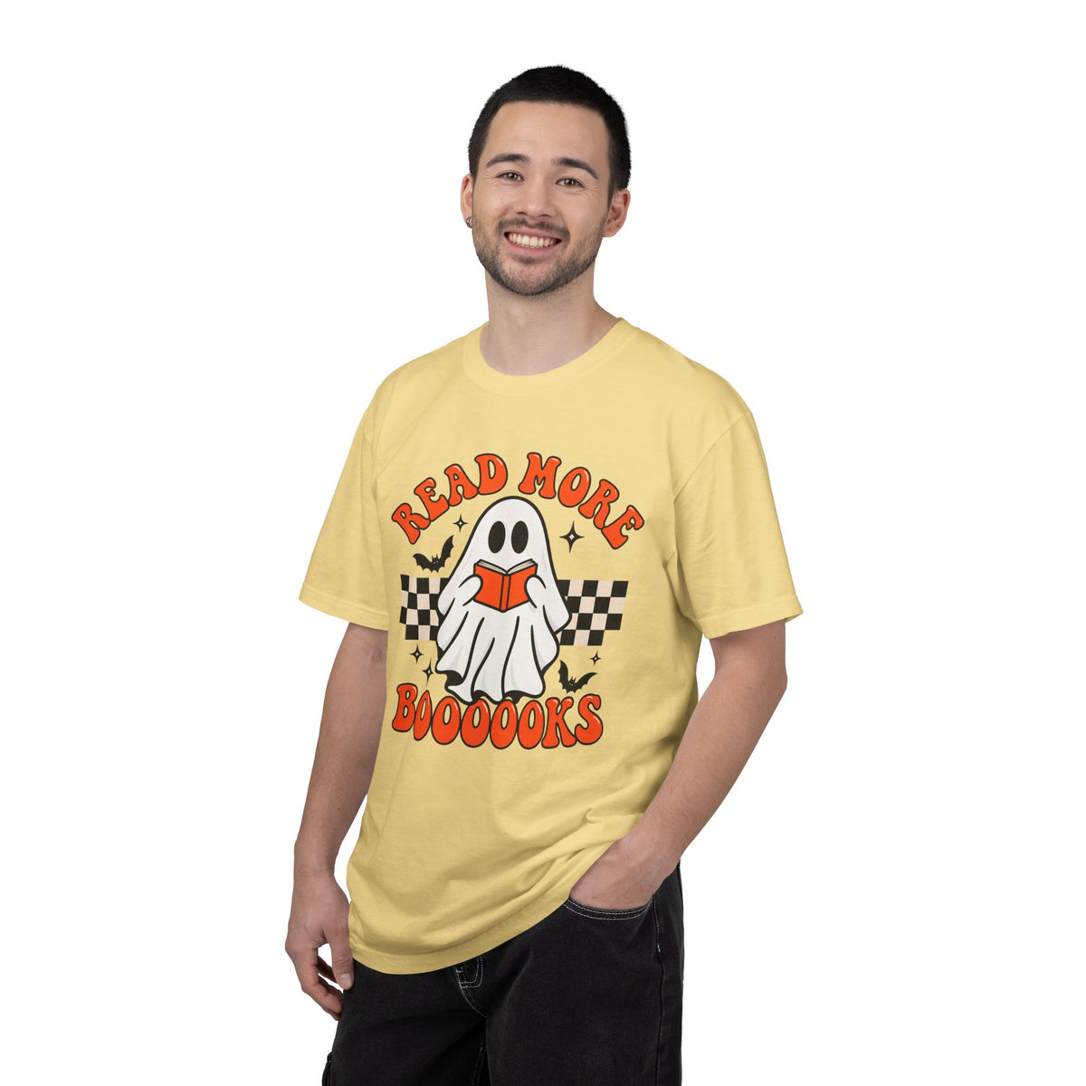 Read More Booooks ghost reading T-Shirt | Halloween book lover tee