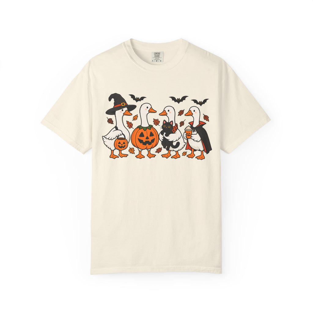Halloween Ducks T-shirt | Geese in Costumes, Pumpkin Jack-O’-Lantern