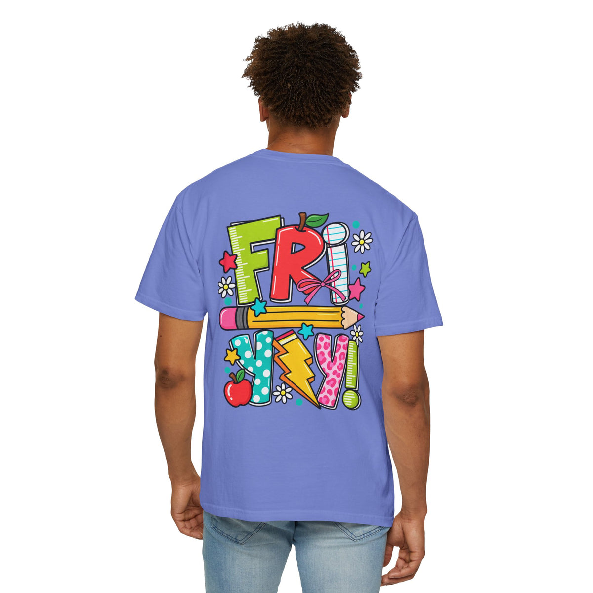 Happy Fri-yay Colorful Graphic T-shirt | Cute Friday Celebration Tee