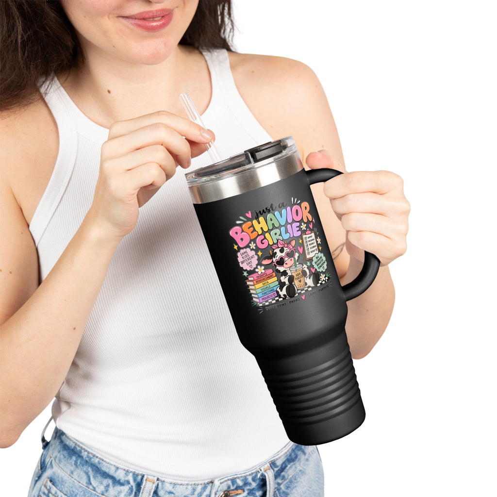 Just a Behavior Crate Mom travel mug | 40oz insulated tumbler