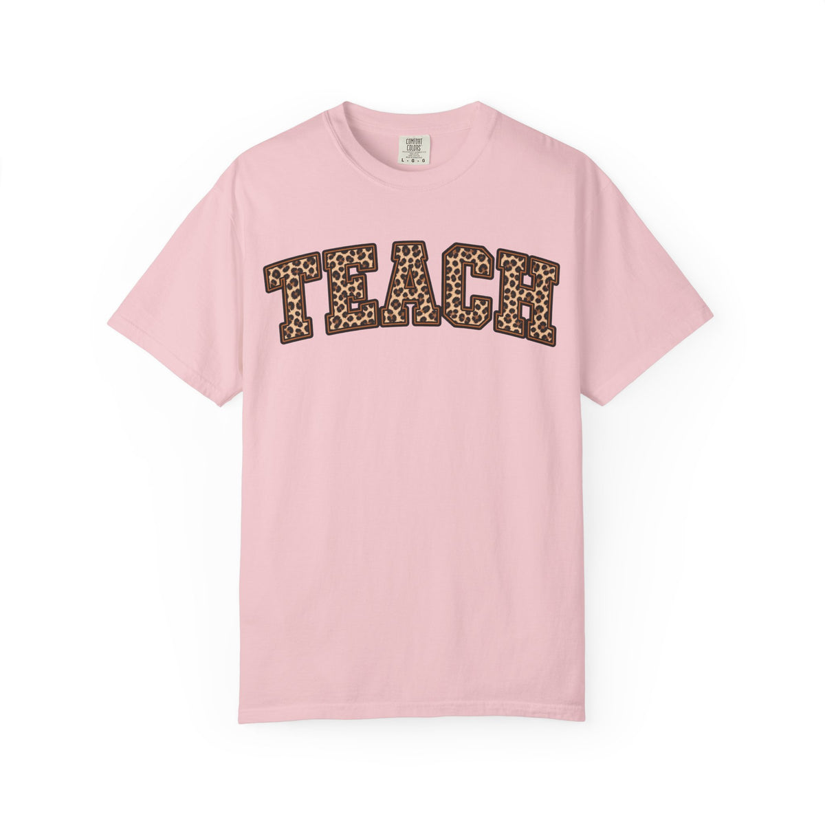 Leopard Print TEACH T-Shirt | Teacher Shirt, Animal Print Typography