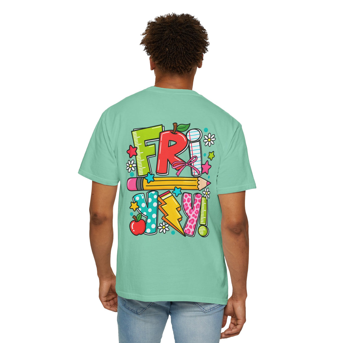 Happy Fri-yay Colorful Graphic T-shirt | Cute Friday Celebration Tee