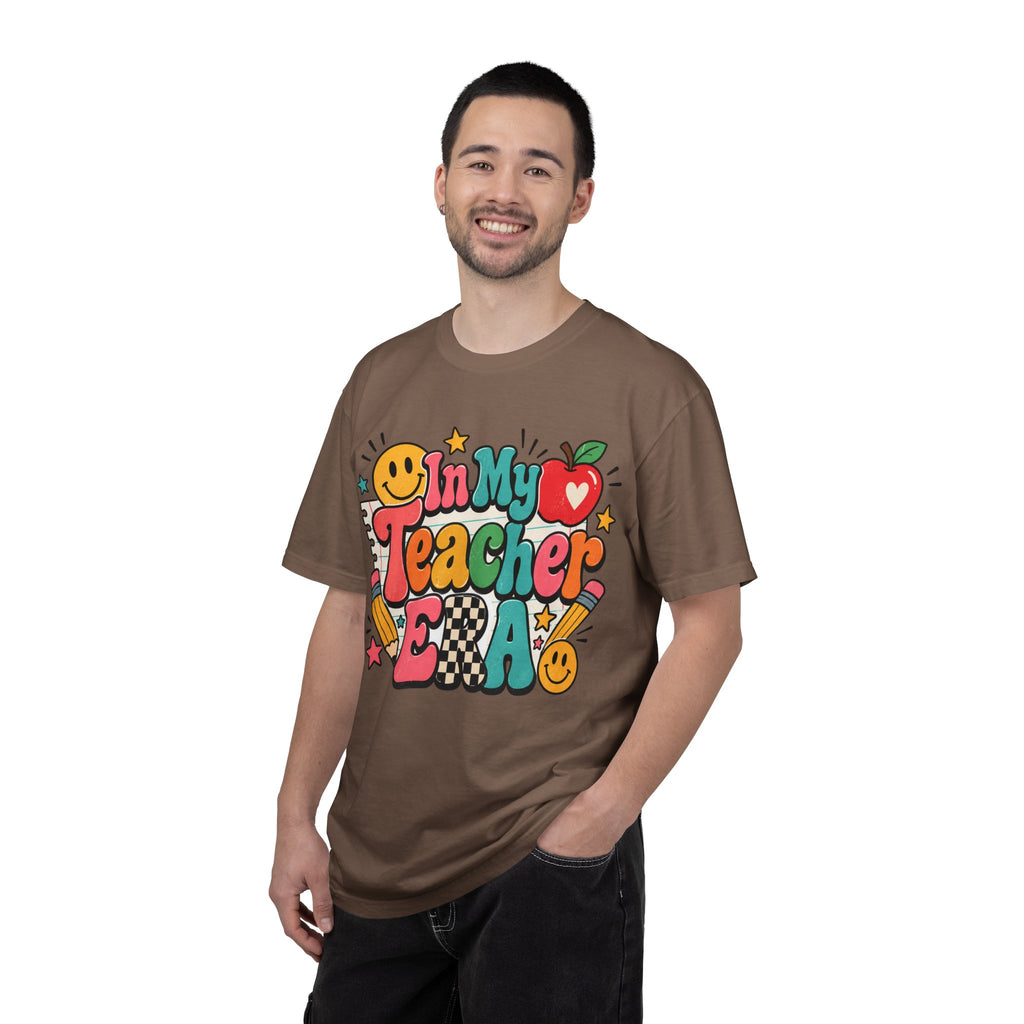 In My Teacher Era T-shirt | Retro School Graphic, Apple & Pencils