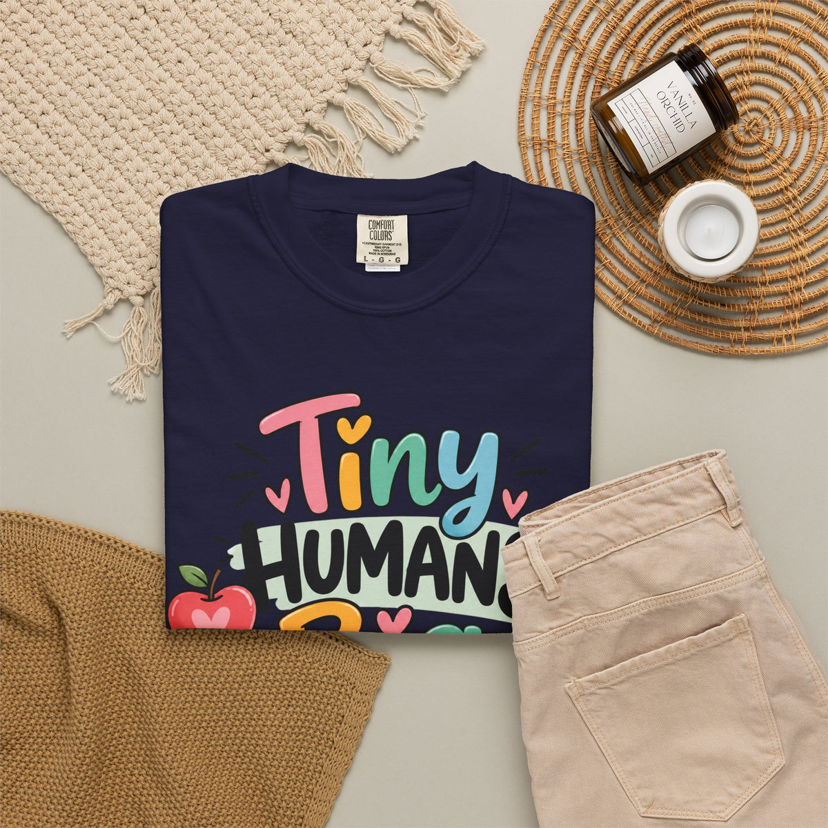 Tiny Humans Big Impact T-shirt | Teacher Kids Classroom Design
