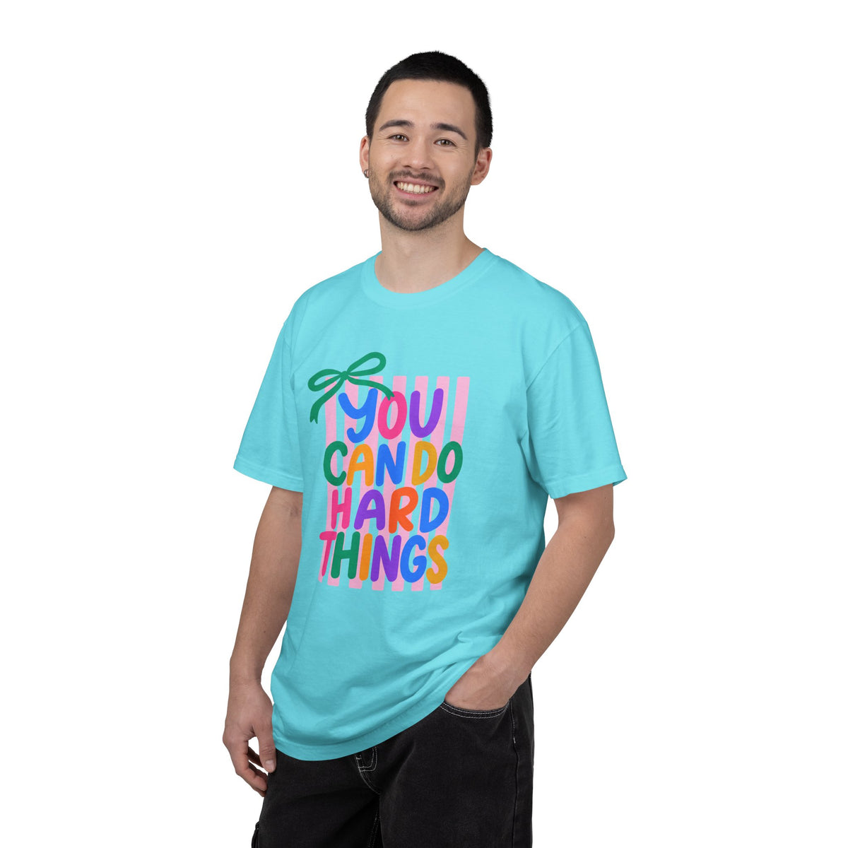 You Can Do Hard Things T-shirt | Colorful Motivational Typography