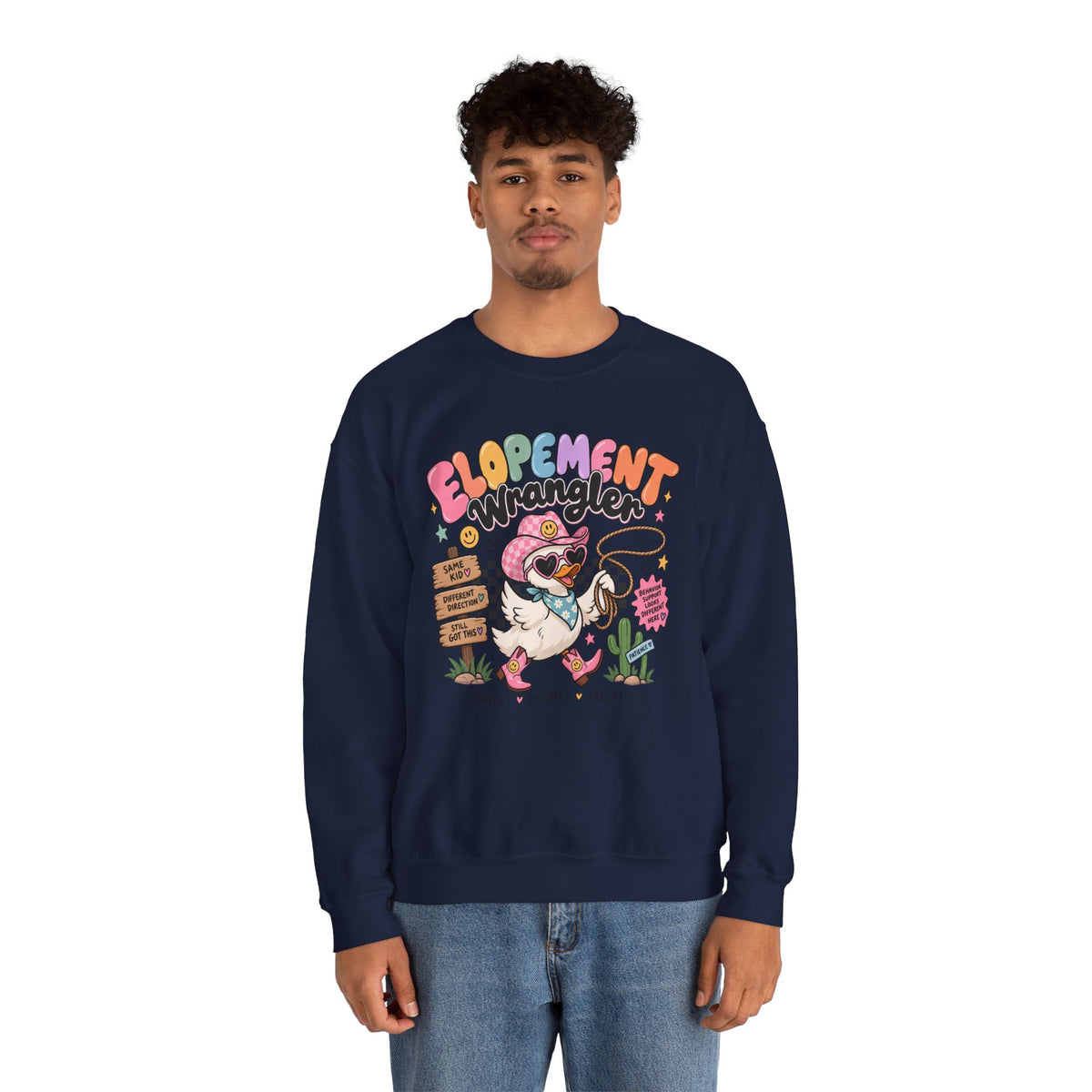 Elopement Wrangler sweatshirt | Cute Western Elopement Graphic Crewneck