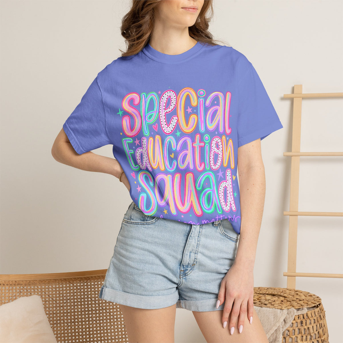 Special Education Squad T-Shirt | Inclusion Matters, Pastel Handlettering
