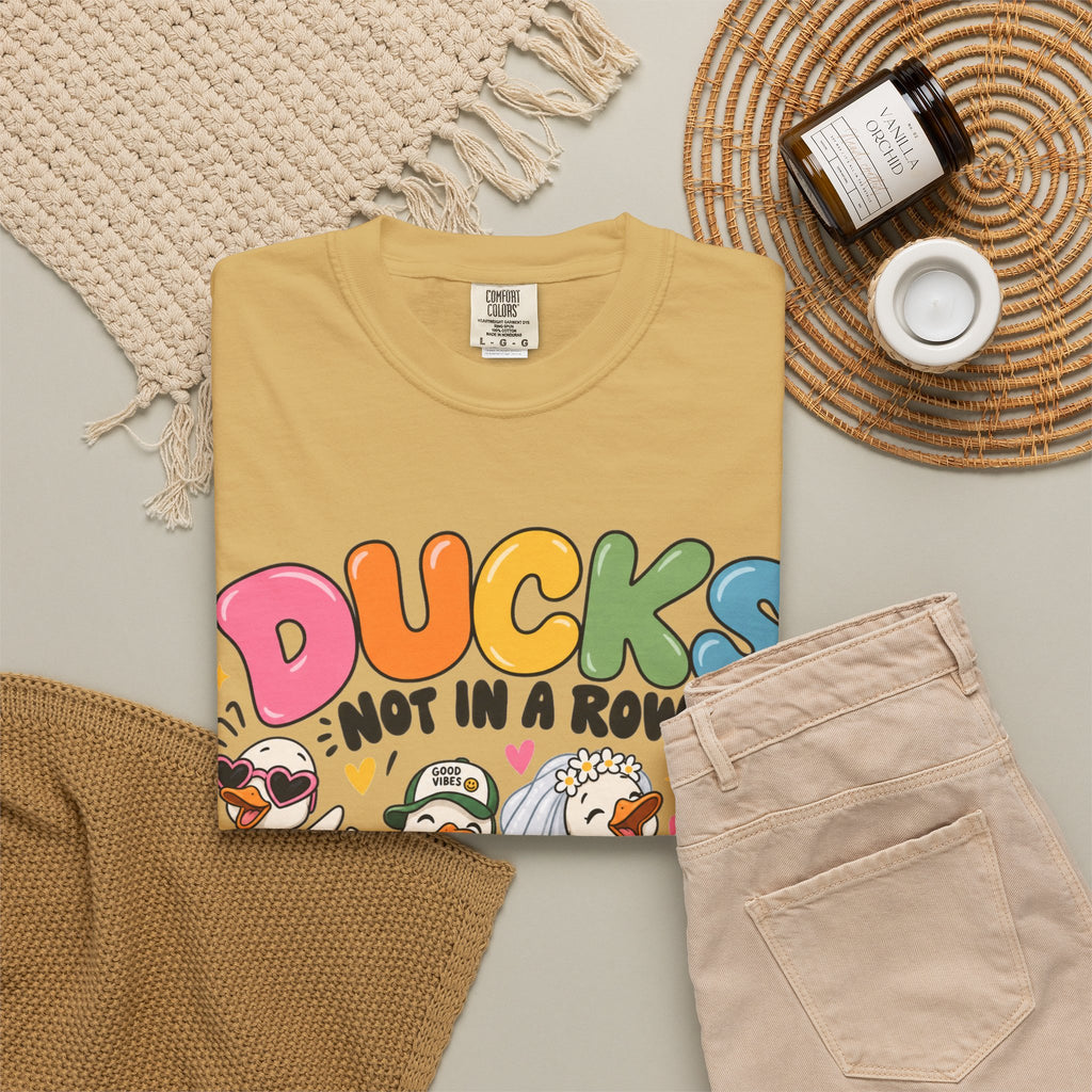 Ducks Not In A Row tee | Cute Duck Illustration T-Shirt, Different Paths Same Adventure