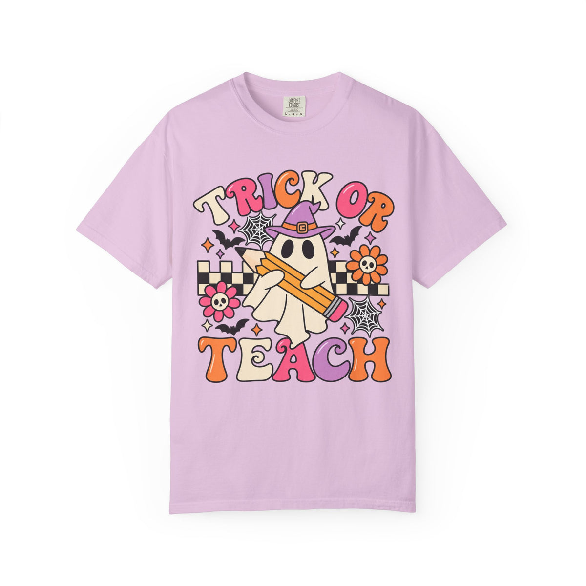 Trick or Teach ghost Halloween T-Shirt | Teacher Halloween shirt