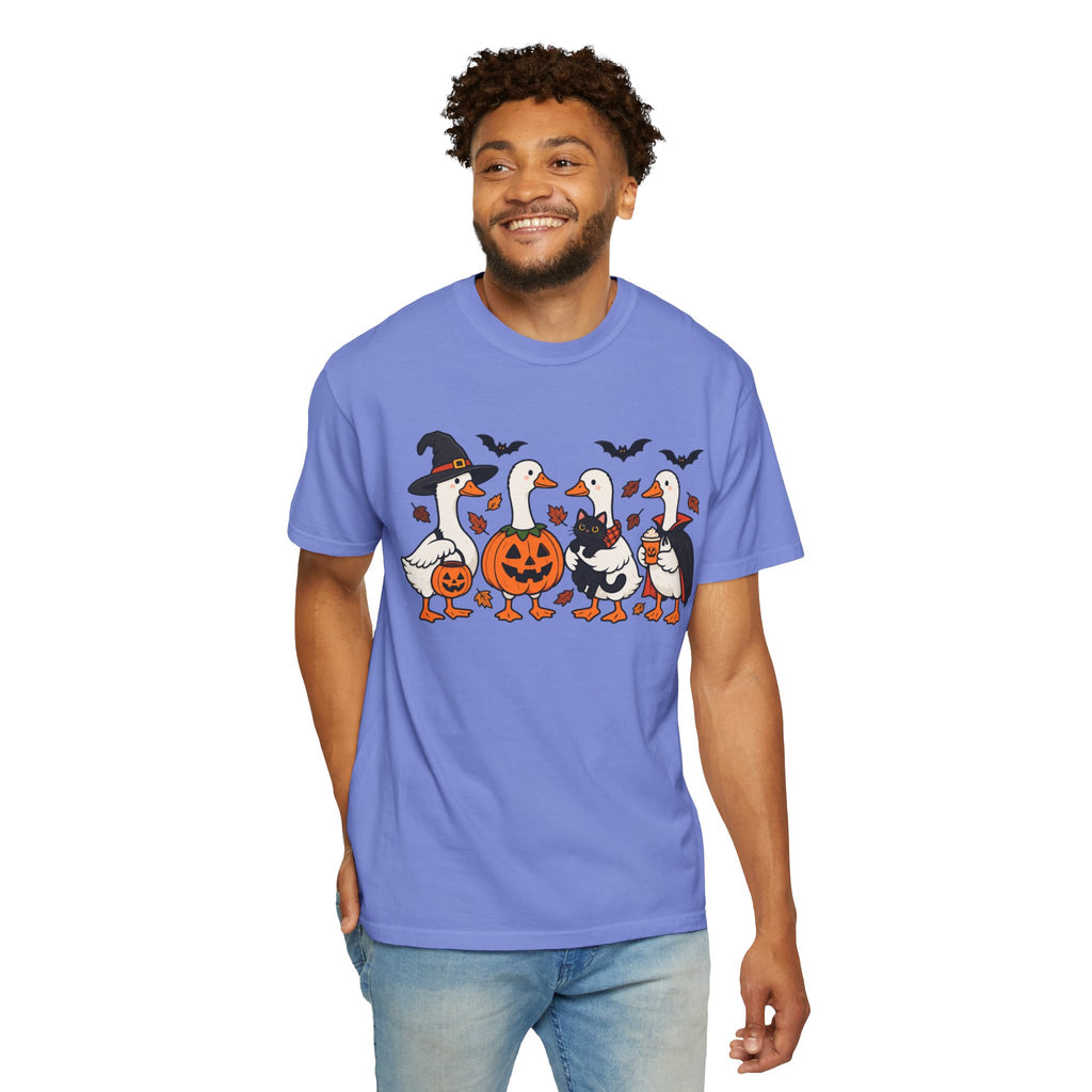 Halloween Ducks T-shirt | Geese in Costumes, Pumpkin Jack-O’-Lantern