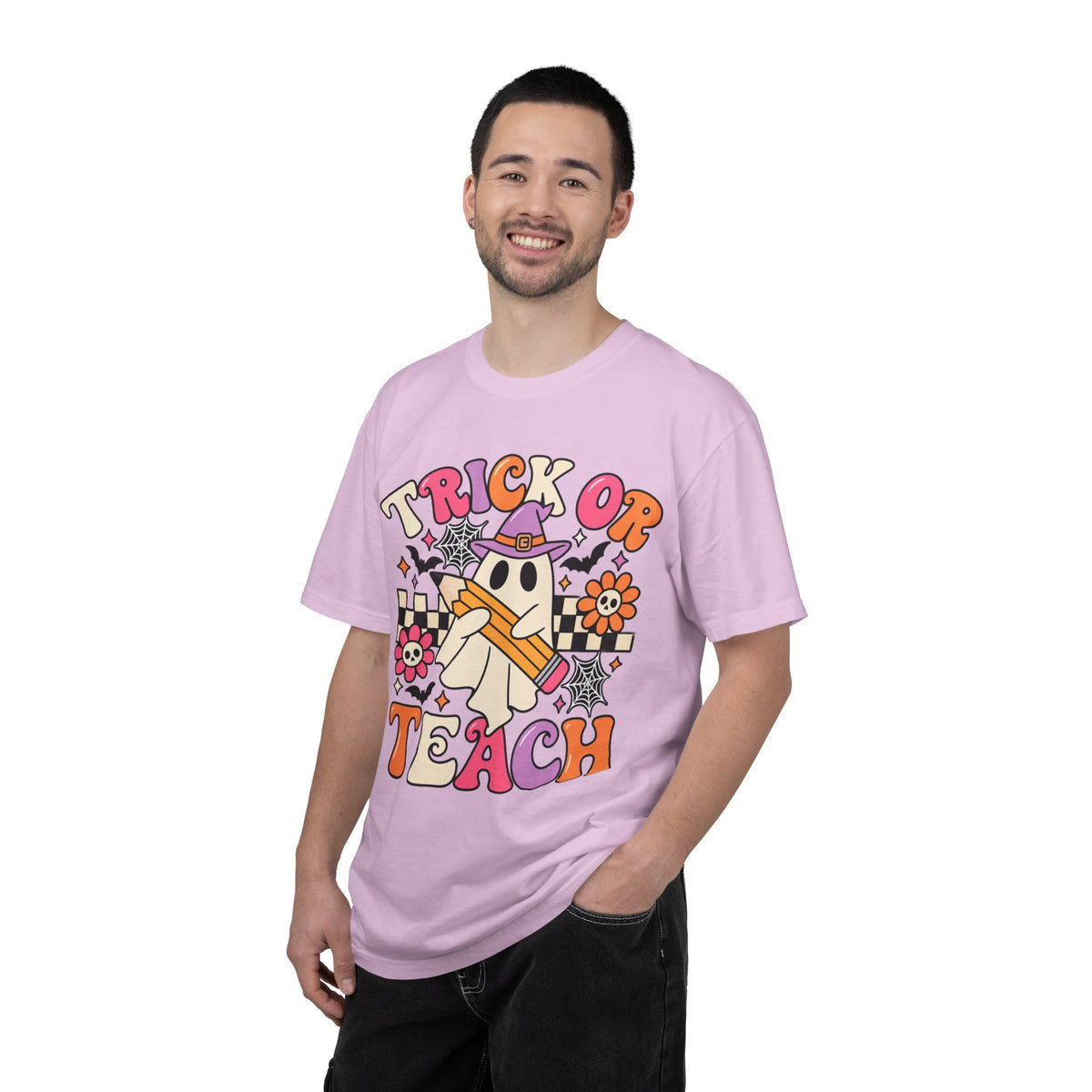 Trick or Teach ghost Halloween T-Shirt | Teacher Halloween shirt
