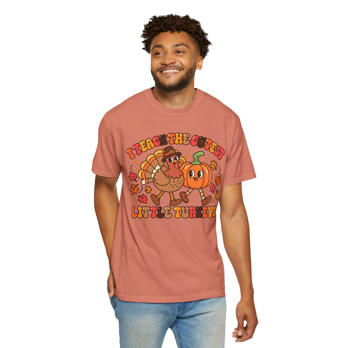 I Teach the Cutest Little Turkeys T-shirt | Thanksgiving Teacher Shirt