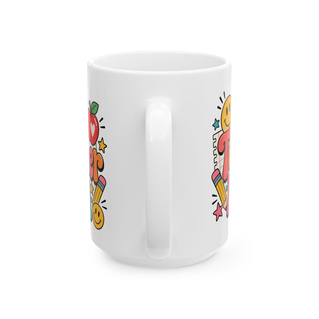 My Teacher Era Mug | Colorful Retro Teacher Illustration Ceramic Mug