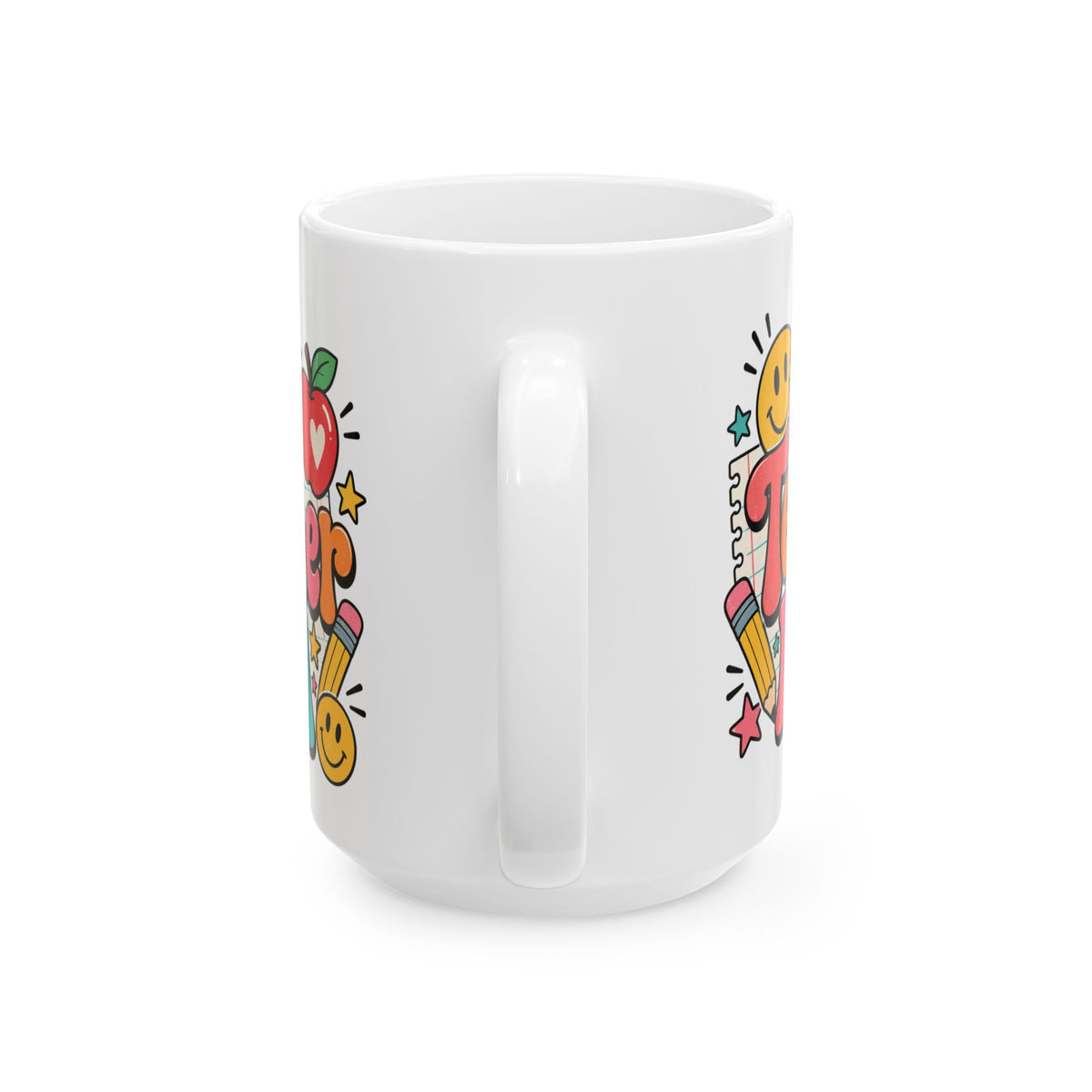 My Teacher Era Mug | Colorful Retro Teacher Illustration Ceramic Mug