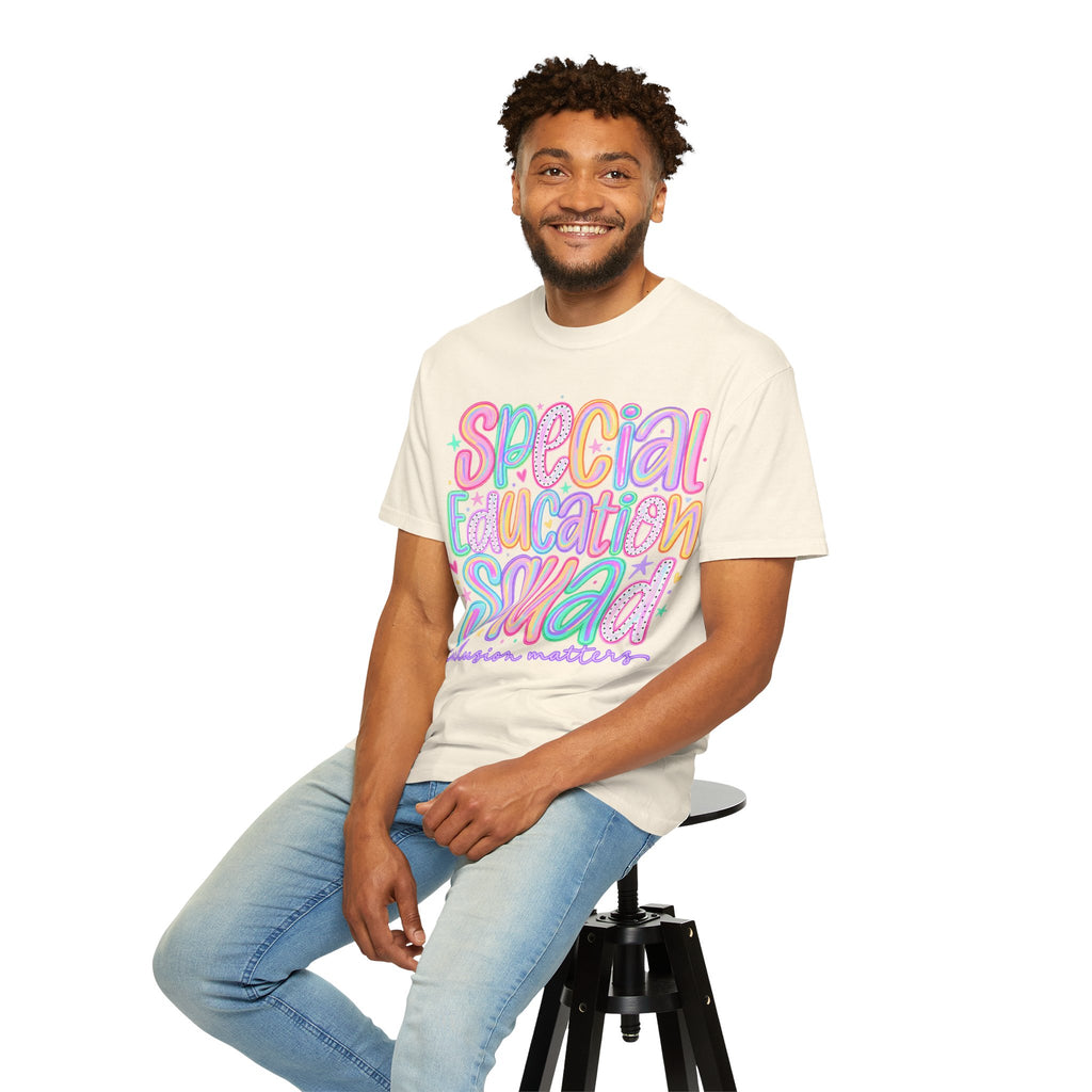 Special Education Squad T-Shirt | Inclusion Matters, Pastel Handlettering