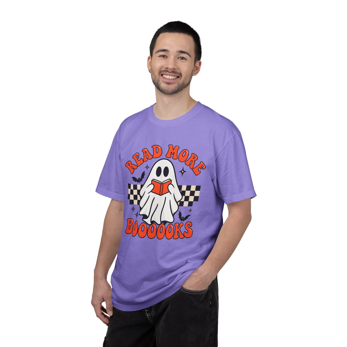 Read More Booooks ghost reading T-Shirt | Halloween book lover tee