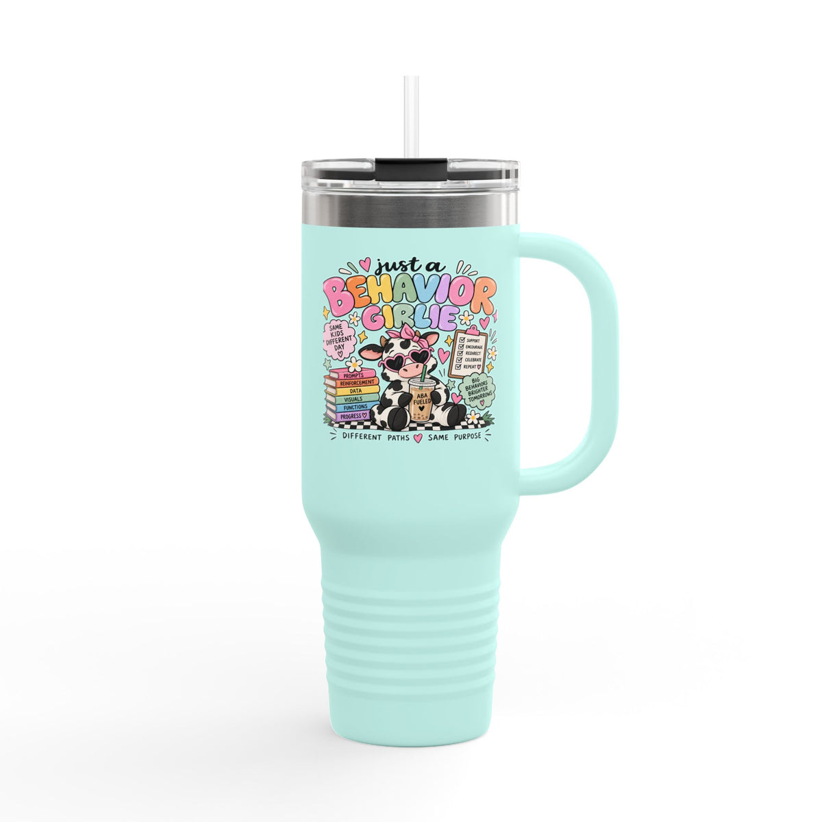 Just a Behavior Crate Mom travel mug | 40oz insulated tumbler
